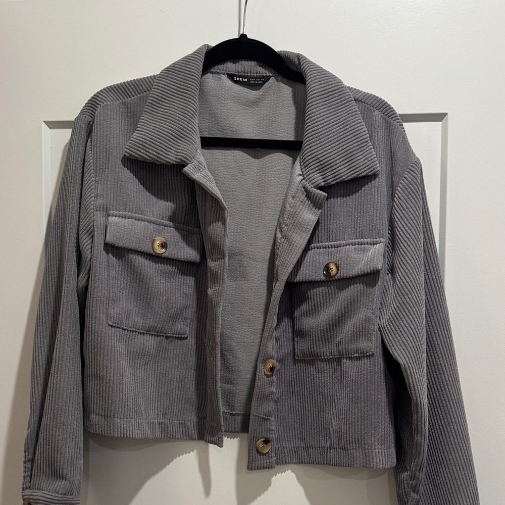Gray Corduroy Jacket